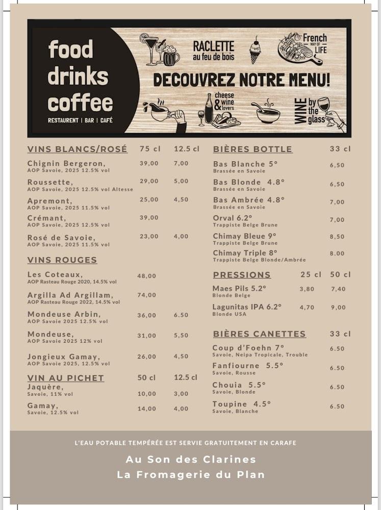 Au Son Des Clarines - Menu Image 2